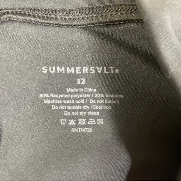 Summersalt blue and black color block yoga pants leggings 12 - Picture 10 of 10